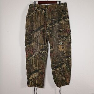 Vtg MOSSY OAK Break Up Camo Pants Men's Size Large Camouflage Outdoor Cargo